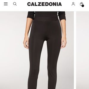 Calzedonia Double Faced Thermal Leggings NWOT